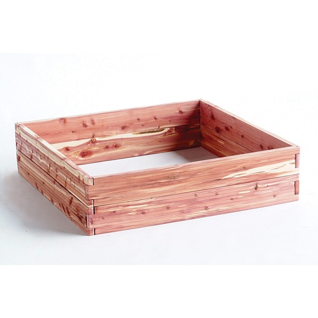 Customizable 28 Square Feet Red Cedar Raised Garden Bed Kit USA Made 64" x 64"
